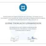 Heiðursdoktorsnafnbót frá Fróðskaparsetri Færeyja